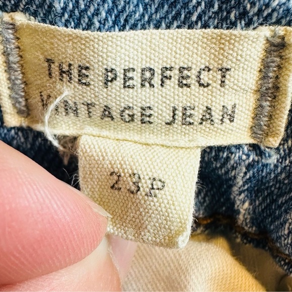 Madewell Women’s Distressed Raw Hem The Perfect Vintage Jeans Size 23P - Picture 7 of 7